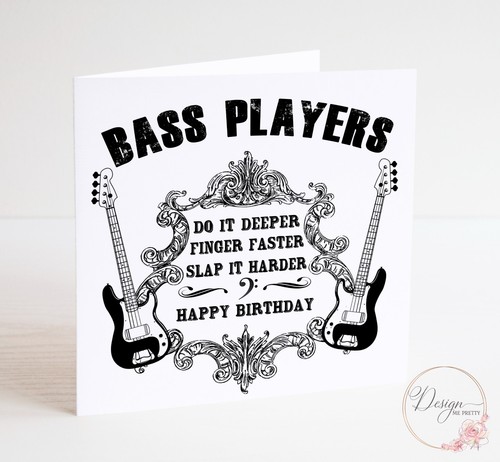 Bass guitar funny birthday - guitar,